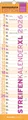 Produktbild: GROSSDRUCK Streifenplaner XL 2026 - Streifenkalender - Wandplaner - Küchen-Kalen