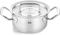 Produktbild: Fissler Bratentopf ORIGINAL-PROFI COLLECTION® Bratentopf, Edelstahl 18/10 (2-tlg), mit breitem Schüttrand, Kaltmetallgriffen. Made in Germany