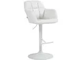 Produktbild: CLP Barhocker Natoma Kunstleder I 360° Drehbar, Metallgestell Höhenverstellbar Mit Fußstütze I Küchenhocker Mit Gepolsterter Sitzfläche