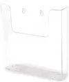 Produktbild: Deflecto Prospekthalter, DIN A4, Hochformat, 230 x 244 x 50 mm, glasklar, für Tisch oder Wand, Werbeaufsteller, Flyer, Präsentationsständer