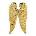 Produktbild: creativ home Aluminium FLÜGEL Kerzen - Pin. 6cm. Alu Engelsflügel Kerzenverzierung. Farbe: Gold. 6217505-39