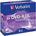 Produktbild: Verbatim DVD+R Jewelcase 8 x 4.7 GB 5 Stück