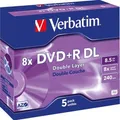 Produktbild: Verbatim DVD+R DL Double Layer Rohlinge 5er, 5 Stück
