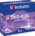 Produktbild: VERBATIM 43541 - DVD+R 8,5 GB Double Layer, 5er Jewel Case