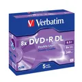 Produktbild: Verbatim 43541 1x5 Verbatim DVD+R Double Layer 8x Speed, Jewel Case 8,5GB