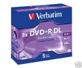 Produktbild: 5 Verbatim Rohlinge DVD+R Double Layer 8,5GB 8x Jewelcase