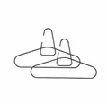 Produktbild: Zone Denmark Kleiderbügel A-hanger 2er Set Black, (Set, 3-tlg)