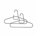 Produktbild: Zone Denmark Bügel A-hanger 2er Set Kleiderbügel Garderobenbügel Metall Black