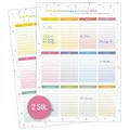 Produktbild: TOBJA Geburtstagskalender immerwährend - 2er Set in DIN A4 | Dots Bunt Design | Geburtstagskalender Jahresunabhängig (Dots Bunt)
