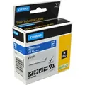 Produktbild: Dymo Label Band IND 1805243 weiß auf blau  12mm x 5,5m  Vinyl