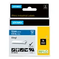 Produktbild: DYMO Original IND-Schriftband für Rhino, farbiges Vinyl - weiss auf blau