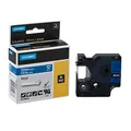Produktbild: DYMO Schriftband RHINO 1805243, 12 mm weiß auf blau