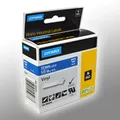 Produktbild: Dymo Label Band IND 1805243 weiß auf blau 12mm x 5,5m Vinyl