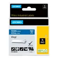 Produktbild: DYMO® Original IND-Schriftband für Rhino, farbiges Vinyl - weiss auf blau 1805243