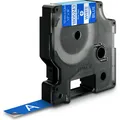 Produktbild: Dymo Rhino 12mm weiß auf blau Vinyl (1.20 cm, Blau) (1805243)