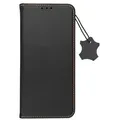 Produktbild: Smart Pro Echt Leder Hülle Tasche kompatibel mit Xiaomi Redmi Note 14 Pro 5G Schwarz