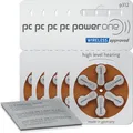 Produktbild: 30x VARTA powerone Hörgerätebatterien P312 Braun (5x 6er Bl.) +Reinigungstuch