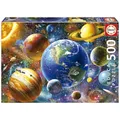 Produktbild: Educa - Puzzle 500 Teile für Erwachsene | Sonnensystem, 500 Teile Puzzle für Erwachsene und Kinder ab 11 Jahren, Planeten, Weltall, Space (18449)