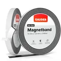 Produktbild: GAUDER Magnetband selbstklebend stark - Magnetstreifen mit Schaumstoff-Kleber für unebene Untergründe - Zuschneidbares Magnetklebeband mit hoher Haftkraft - Optimierte Magnetkraft (3 m x 15 mm)