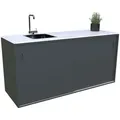 Produktbild: Modante Outdoorküche, Anthrazit, Metall, Stein, einzeln stellbar, 180x92x63 cm, CE, Gartenmöbel, Outdoor-Küchen