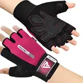 Produktbild: RDX Fitness Handschuhe Damen Herren, Anti-Rutsch Gewichtheben Workout Gym Gloves Krafttraining Trainingshandschuhe, Exercise Weightlifting Bodybuilding Sporthandschuhe Grip, Kraftsport Powerlifting