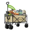 Produktbild: CITYSPORTS Bollerwagen Klappbarer All Terrain Max Load 200KG Patentiert Zusammenfaltbar Strandkarren mit großer Kapazität, für Sport, Einkauf, Camping