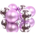 Produktbild: Decoris® Christbaumkugeln Lilac Breeze lila ø 8 cm 6er Pack - Glas