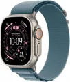 Produktbild: Apple Watch Ultra 3 GPS + Cellular 49mm Natural Titanium mit Alpine Loop large hellblau