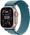 Produktbild: Apple Watch Ultra 3 GPS + Cellular 49mm Natural Titanium mit Light Blue Alpine L