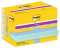 Produktbild: Post-it Super Sticky Notes Haftnotizen 47,6 x 47,6 mm 12 Blöcke im Kartonspender