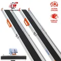 Produktbild: Rollstuhlrampe 122,5-214 cm 300 kg Tragkraft Auffahrrampe für Treppen Scooter