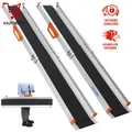 Produktbild: Rollstuhlrampe 122,5-214 cm 300 kg Tragkraft Auffahrrampe für Stufen Scooter