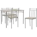 Produktbild: ML-Design Essgruppe Set 5-Tlg Esstisch mit 4 Stühlen Eiche Hellg für 4 Personen