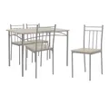 Produktbild: ML-DESIGN Essgruppe Tischgruppe für Küche & Esszimmer moderne Esstischgruppe Esszimmerset, Essgarnitur für 4 Personen 5tlg. 1x Tisch aus Holz & 4x Stühle