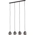 Produktbild: Lindby Pendelleuchte Valentina 10019840 Design Modern in Alu aus Glas 4-flammig E14 Wohnzimmerleuchte