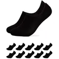 Produktbild: OCCULTO Sneakersocken Damen & Herren Bambus Füßlinge 10er Pack (Modell: Solana) (10-Paar) schwarz 39-42