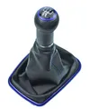 Produktbild: Schaltknauf mit Schaltsack für VW Golf 4 IV Bora Blau 5 Gang Rahmen 12mm