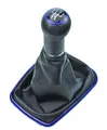 Produktbild: Schaltsack mit Schaltknauf für VW Golf 4 IV Bora 5 Gang Blau Rahmen 12mm