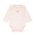 Produktbild: Steiff Unisex Baby Body amerikanischer Kragen Langarm Unterwäsche, Silver PINK, 74