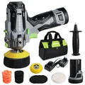 Produktbild: WORKPRO Mini Poliermaschine, 12V Akku Poliermaschine, Auto Poliermaschine Polierer 7500RPM, 2 x 2,0Ah Batterien, 1 Stunde Schnellladung, 75mm Polierschwamm + Wollscheibe, für Auto, Möbeln, Metall