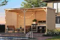 Produktbild: Pavillon Holz Holzpavillon Grillpavillon Grillküchenunterstand 453x231cm AKTION