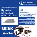 Produktbild: Für HYUNDAI i30 Fliessheck Typ GD 06.2011-01.2017 AHK abn +7pol spez. E-Satz TOP
