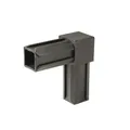 Produktbild: XD-Rohrverbinder 90° 20x20x1.5mm schwarz Kunststoff Alberts 426361