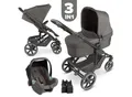 Produktbild: ABC Design Kinderwagenset Sierra All in One, Graubraun, Metall, 6-teilig, 58.5x111x100 cm, EN 1888, UV 50+, ECE R 129 i-Size, Feststellbremse, Fußstütze abklappbar, Federung, 5-Punkte-Gurt, für Babyschale geeignet, Griff in Lederoptik, Transportsicherung, Sitz umsetzbar,abnehmbarer und waschbarer Bezug, ergonomischer Tragebügel, Gurtlängenverstellung, Sonnendach, integriertes Gurtsystem, optimaler