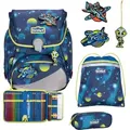 Produktbild: Scout Schulranzen LED Alpha Set 4-teilig Planets dunkelblau - Dunkelblau