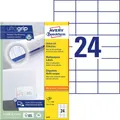 Produktbild: AVERY Zweckform Etiketten 3474 weiß 70,0 x 37,0 mm - 2.400 Stück
