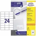 Produktbild: Avery Zweckform - Universaletikett Ultragrip 70 X 37 Mm (b X H) Nicht Wieder Ablösbar Papier Weiß 2.400 Etik./pack.