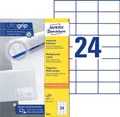 Produktbild: Avery Zweckform® 3474 3474 Universal-Etiketten - 70 x 37 mm, weiß, 2.400 Etikett