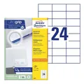 Produktbild: Avery Zweckform Labels Avery 70 x 37mm White (3474) 2.400 Etiketten / 100 Bögen