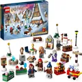 Produktbild: LEGO 76418 Harry Potter Adventskalender 2023, Weihnachtskalender mit 24 Geschenken inkl. 18 Hogsmeade Mini-Modelle und 6 Minifiguren wie Hermine Granger und Draco Malfoy, Spielzeug zu Weihnachten